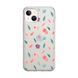 Чехол прозрачный Print Flower для iPhone 16 Plus Purple - ash-mobile.com.ua - фото 1