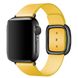 Ремінець Modern Buckle Leather для Apple Watch 38/40/41 mm Yellow/Black купити