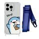 Чехол прозрачный с ремешком Print Shark для iPhone 11 PRO Shark Cocktail/Midnight Blue