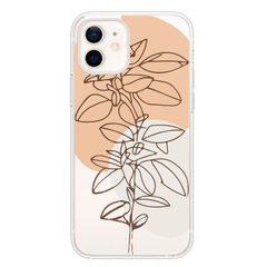 Чехол прозрачный Print Leaves with MagSafe для iPhone 11 Flowerpot купить