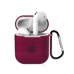 Чохол (яблуко) для AirPods PRO 2 Rose Red