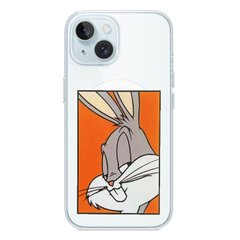 Чехол прозрачный Print with MagSafe для iPhone 14 Plus Кролик