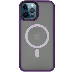 Чехол Shadow Matte Metal Buttons with MagSafe для iPhone 14 PRO Dark Purple