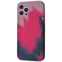 Чехол WAVE Watercolor Case для iPhone 12 MINI Pink/Black купить