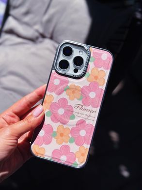 Чехол Cute Flowers with MagSafe для iPhone 14 White - ash-mobile.com.ua - фото 4