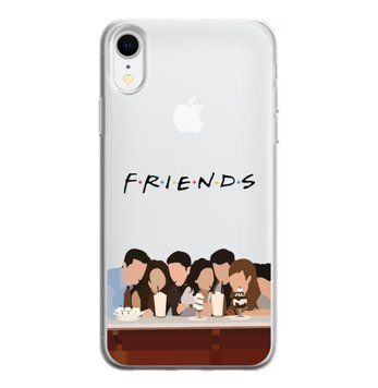 Чохол прозорий Print FRIENDS для iPhone XR Cafe - ash-mobile.com.ua - фото 1