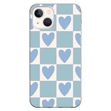Чохол прозорий Print Love Kiss для iPhone 14 Plus Love Blue - ash-mobile.com.ua - фото 1