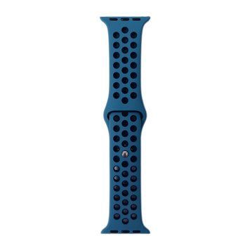 Ремешок Nike Sport Band для Apple Watch 42mm | 44mm | 45mm | 46mm | 49mm Ocean Blue/Black - ash-mobile.com.ua - фото 1