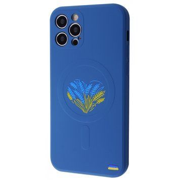 Чохол WAVE Ukraine Edition Case with MagSafe для iPhone 13 PRO Spikelet Heart Blue - ash-mobile.com.ua - фото 1