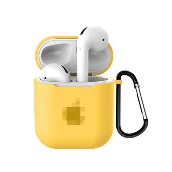 Чохол (яблуко) для AirPods 3 Yellow - ash-mobile.com.ua - фото 1