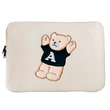 Сумка Cute Bag для MacBook Air 13" (2018-2022) | Pro 13" (2016-2022) Bear White - ash-mobile.com.ua - фото 1