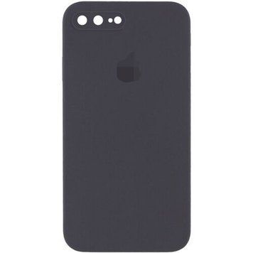 Чохол Silicone Case FULL+Camera Square для iPhone 7 Plus | 8 Plus Charcoal Gray - ash-mobile.com.ua - фото 1