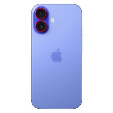 Защитное стекло Metal Classic на камеру для iPhone 16 | 16 Plus Red - ash-mobile.com.ua - фото 9