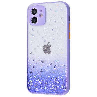 Чохол Confetti Glitter Case для iPhone 12 Purple - ash-mobile.com.ua - фото 1