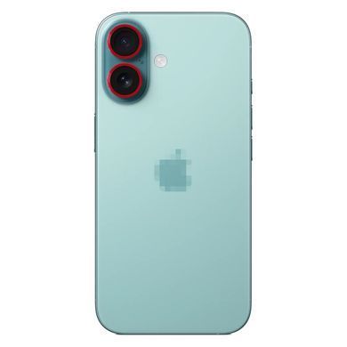 Защитное стекло Metal Classic на камеру для iPhone 16 | 16 Plus Red - ash-mobile.com.ua - фото 8