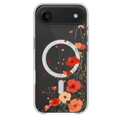 Чехол прозрачный Print Flower with MagSafe для iPhone 17 Air Autumn Blossom