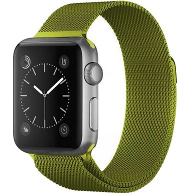 Ремінець Milanese Loop для Apple Watch 42mm | 44mm | 45mm | 46mm | 49mm Lime - ash-mobile.com.ua - фото 1