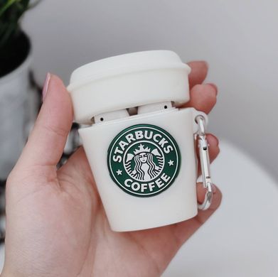 Чехол 3D для AirPods 1 | 2 Starbucks Coffee Cup White купить