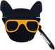 Чохол 3D для AirPods 1 | 2 Glasses Yellow Bulldog Black