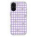 Чохол прозорий Print Flower Color with MagSafe для iPhone 17 Flower Purple