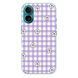Чохол прозорий Print Flower Color with MagSafe для iPhone 17 Flower Purple