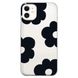 Чехол прозрачный Print Flower Color для iPhone 12 MINI Black