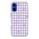 Чохол прозорий Print Flower Color with MagSafe для iPhone 17 Flower Purple