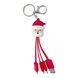 Кабель ASH Happy 3 in 1 USB (Micro-USB+Lightning+Type-C) Santa Claus купити