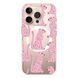 Чехол прозрачный Print Meow with MagSafe для iPhone 16e | 17e Leopard Pink