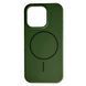 Чехол Silicone Case Full Protective with MagSafe для iPhone 16 PRO MAX Green - ash-mobile.com.ua - фото 1