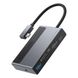 Перехідник для MacBook USB-C хаб Baseus Magic Multifunctional 6 в 1 Gray
