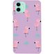 Чехол Wave Print Case для iPhone 11 Purple Flamingo купить