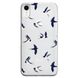 Чехол прозрачный Print Happy Nice для iPhone XR Swallows - ash-mobile.com.ua - фото 1