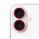 Защитное стекло Metal Classic на камеру для iPhone 16 | 16 Plus Red - ash-mobile.com.ua - фото 1