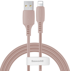 Кабель Baseus Colourful USB to Lightning 2.4A (1.2m) Pink Sand купити