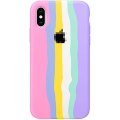 Чехол Rainbow Case для iPhone XS MAX Pink/Glycine купить