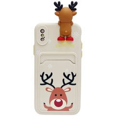 Чехол Deer Pocket Case для iPhone X | XS Beige купить