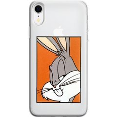 Чохол прозорий Print для iPhone XR Кролик купити