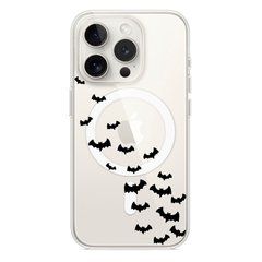 Чохол прозорий Print Halloween with MagSafe для iPhone 13 PRO Flittermouse
