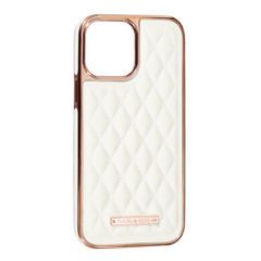 Чохол PULOKA Design Leather Case для iPhone 13 White
