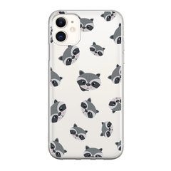 Чехол прозрачный Print Animals для iPhone 11 Raccoon купить