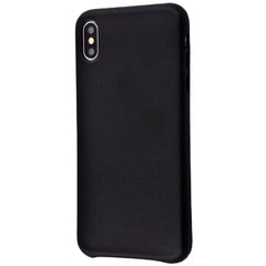 Чехол Leather Case GOOD для iPhone X | XS Black купить
