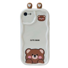 Чехол 3D Cute Bear Case для iPhone 7 | 8 | SE 2 | SE 3 Biege купить