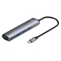 Переходник для MacBook USB-C хаб Baseus Mechanical Eye 6 в 1 Gray купить