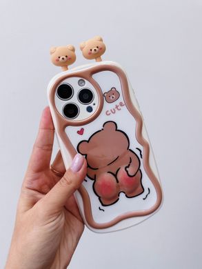 Чехол Soft Animal для iPhone 12 PRO Bear Brown - ash-mobile.com.ua - фото 3