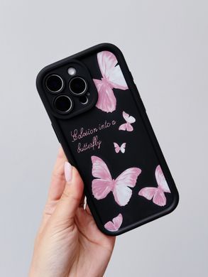 Чохол Wilkins Case для iPhone 7 | 8 | SE 2 | SE 3 Butterfly Black/Pink - ash-mobile.com.ua - фото 2