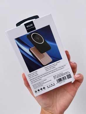 Портативна Батарея WUW Y103 MagSafe 5000mAh з магнітною бездротовою зарядкою Gold - ash-mobile.com.ua - фото 11