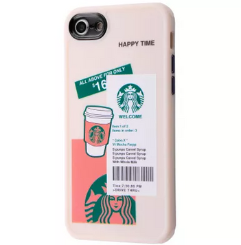 Чехол Brand Design Case для iPhone 7 Plus | 8 Plus Starbucks White - ash-mobile.com.ua - фото 1