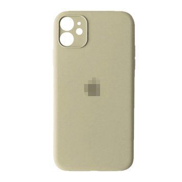 Чехол Silicone Case Full + Camera для iPhone 12 MINI Antique White - ash-mobile.com.ua - фото 1