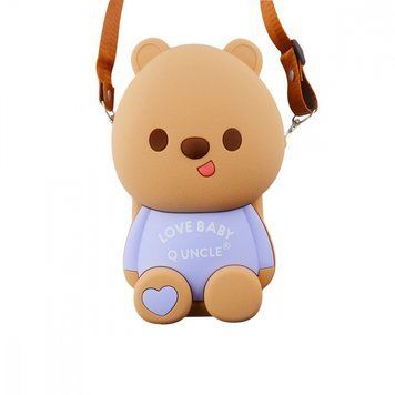 Сумка на плече для дитячого фотоапарату Bear Love 20,8*15,5*6,5 Purple - ash-mobile.com.ua - фото 1